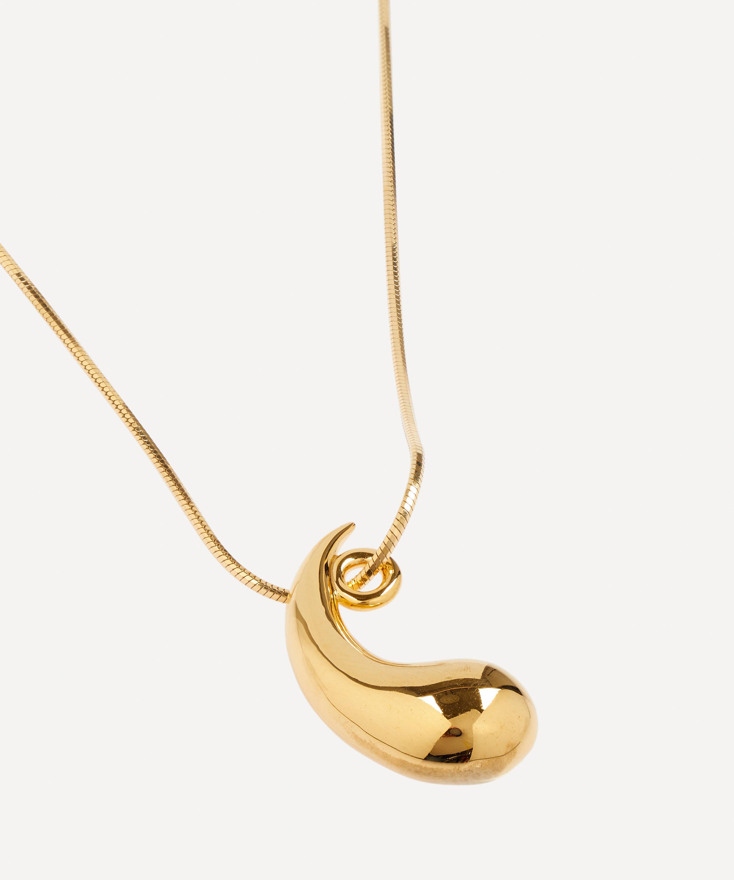 KHIRY - Gold Plated Vermeil Silver Talon Nude Pendant Necklace image number 3