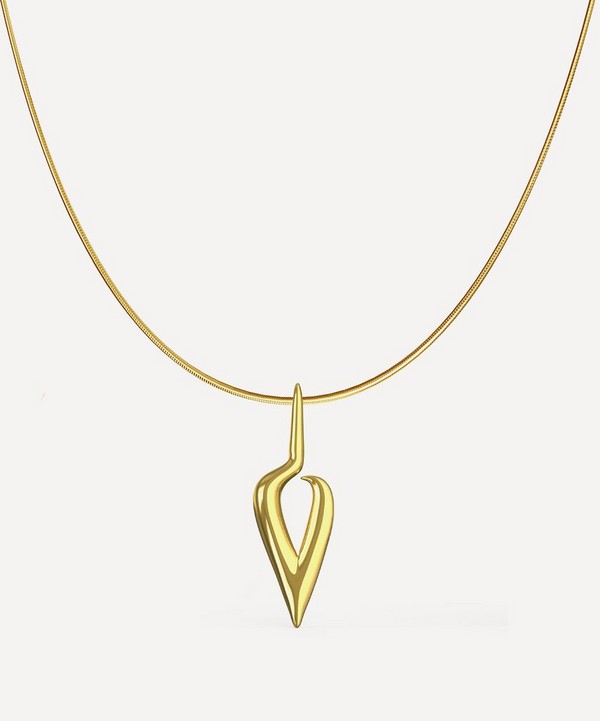KHIRY - 18ct Gold Plated Vermeil Silver Iklwa Pendant Necklace image number null