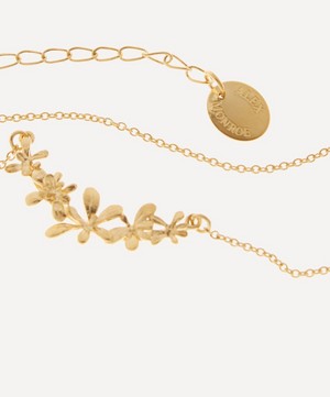 Alex Monroe - Gold-Plated Sprouting Rosette In-Line Necklace image number 3