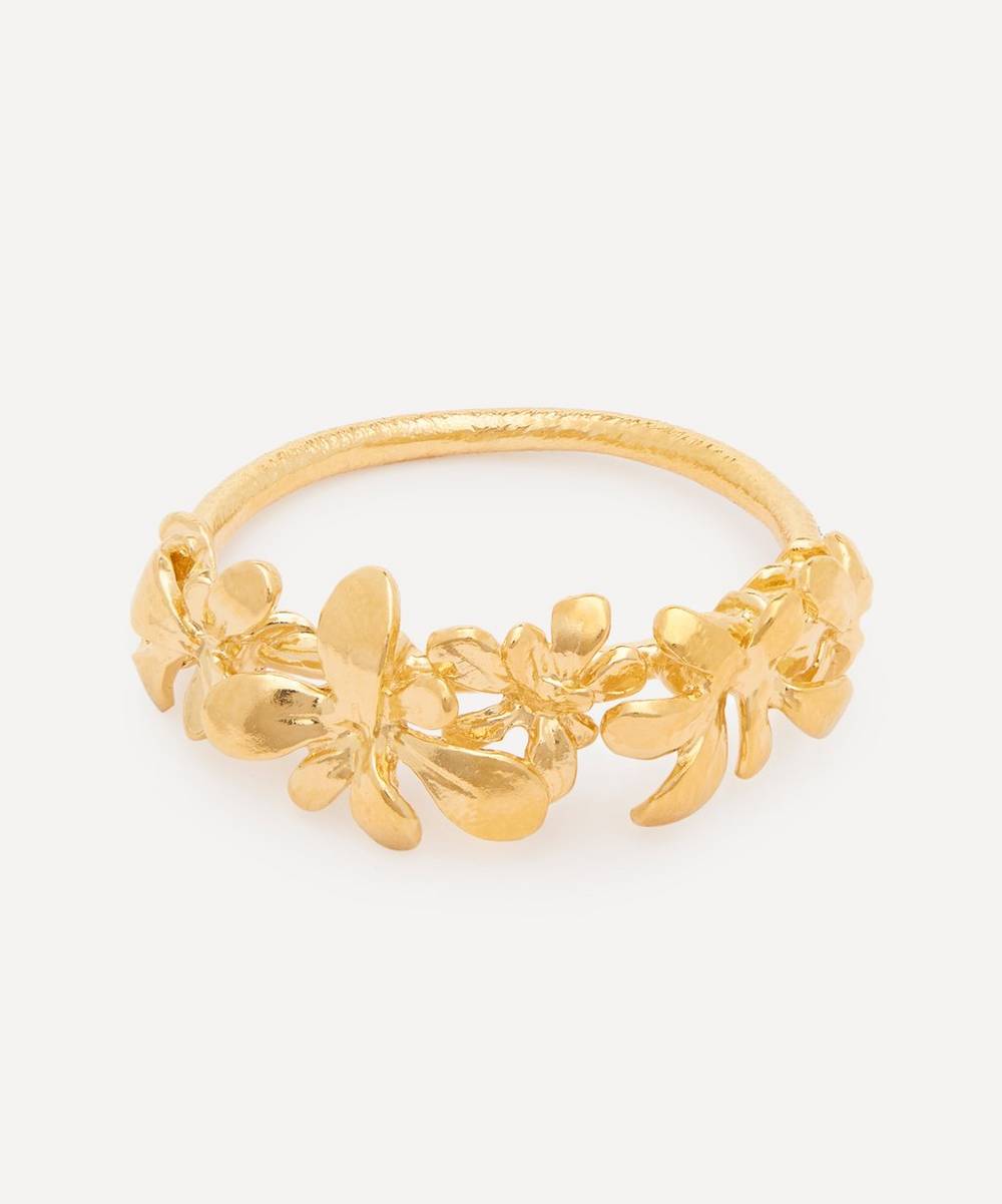 Alex Monroe - Gold-Plated Sprouting Rosette Ring