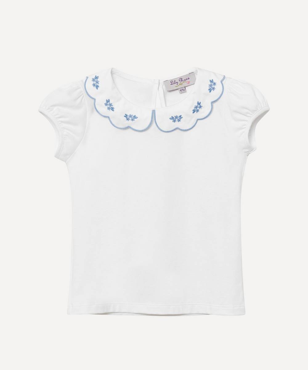 Trotters - Ava Embroidered Petal Jersey Top 6-11 Years
