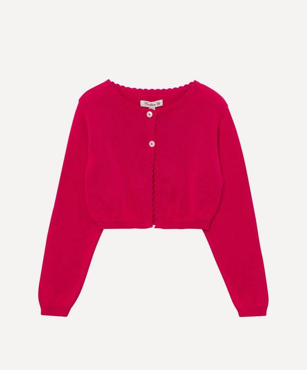 Trotters - Sophie Cropped Cardigan 6-11 Years image number 0