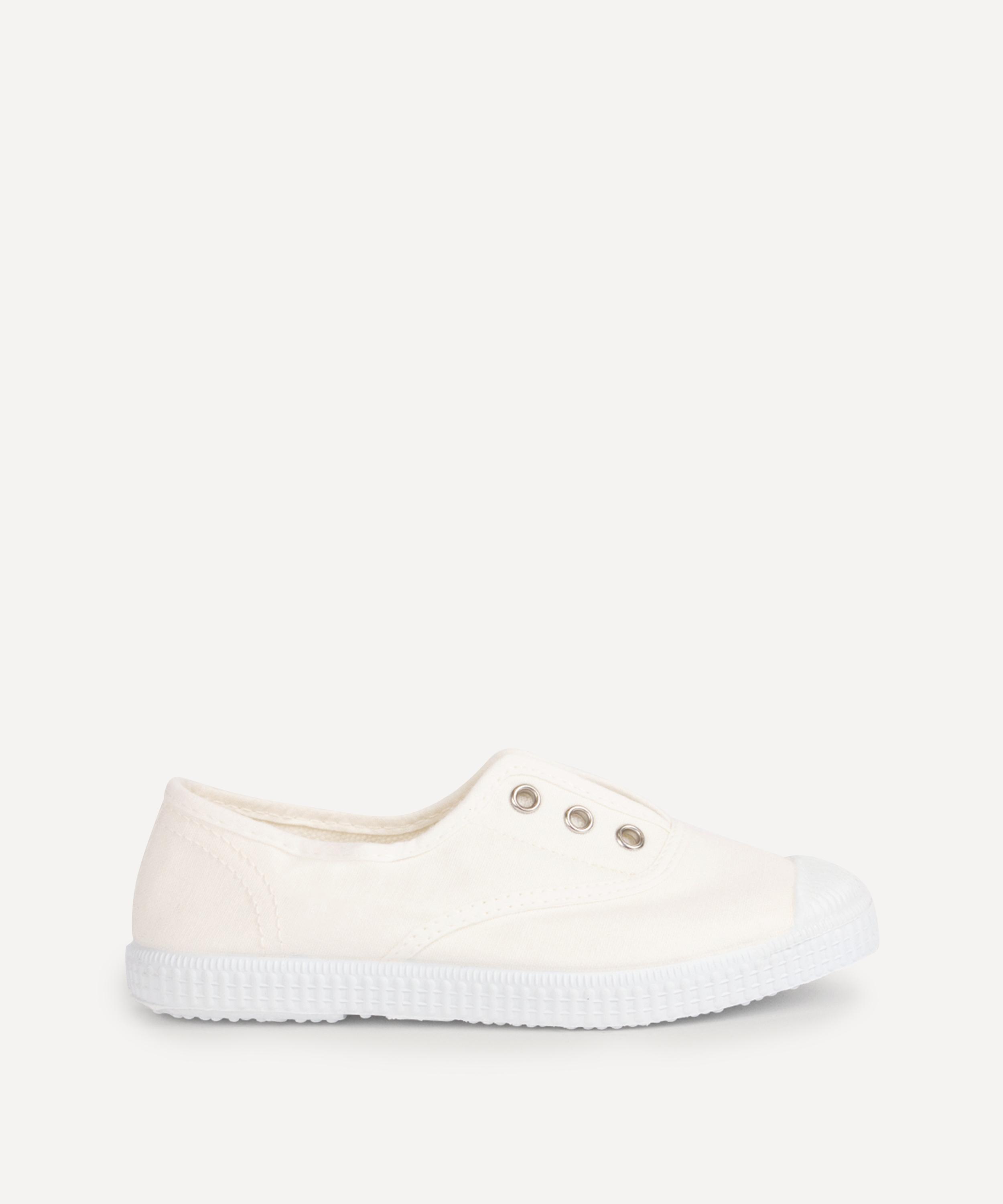 Trotters - Hampton Canvas Plum Plimsolls EU36-EU43 image number 0