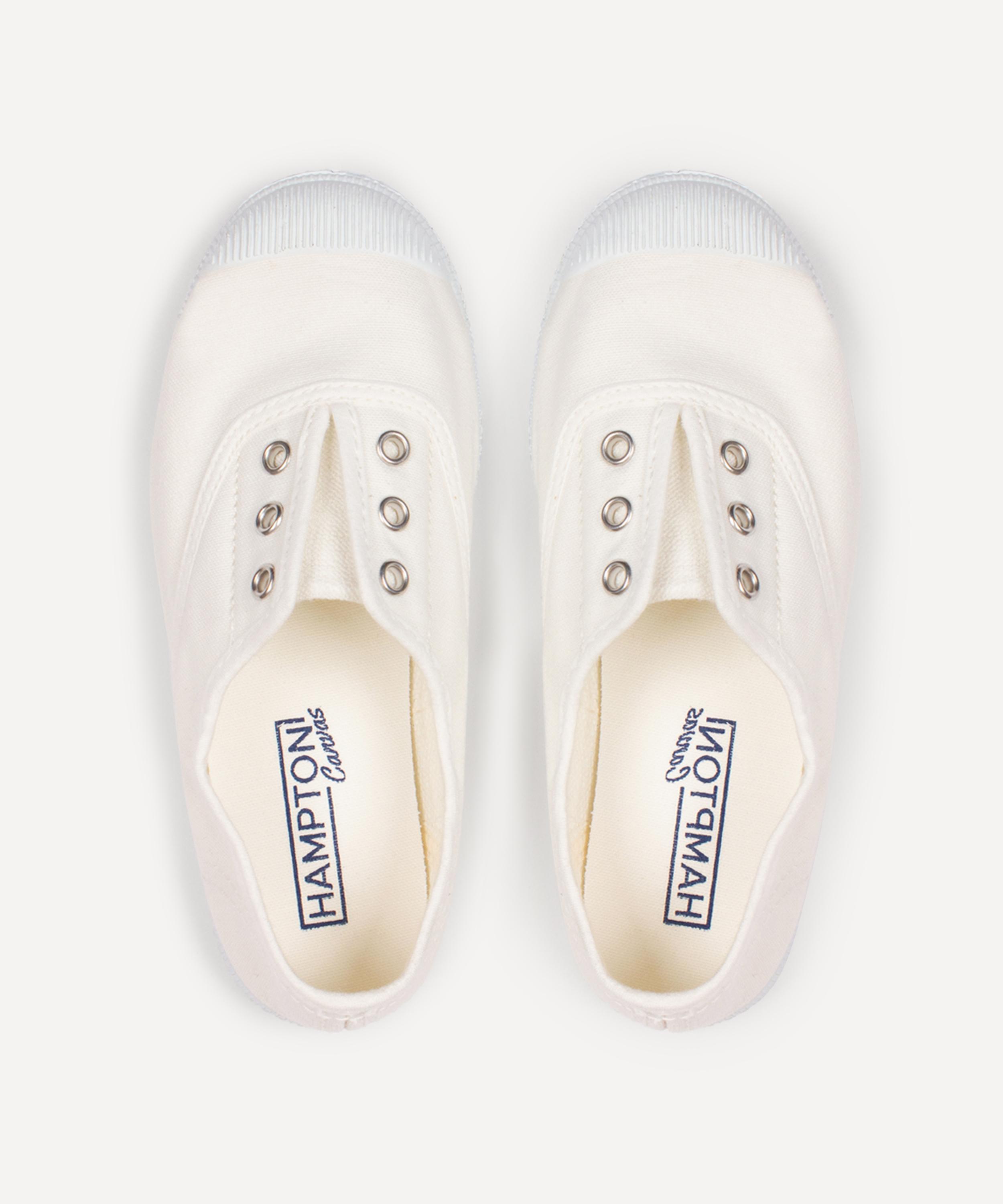 Trotters - Hampton Canvas Plum Plimsolls EU36-EU43 image number 2
