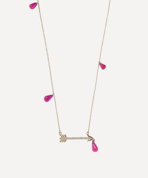Rachel Quinn - 14ct Gold Artemis Ruby and Diamond Pendant Necklace image number 0
