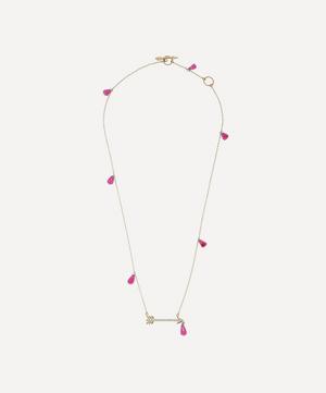 Rachel Quinn - 14ct Gold Artemis Ruby and Diamond Pendant Necklace image number 2