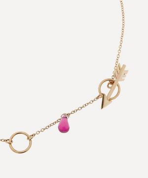Rachel Quinn - 14ct Gold Artemis Ruby and Diamond Pendant Necklace image number 3