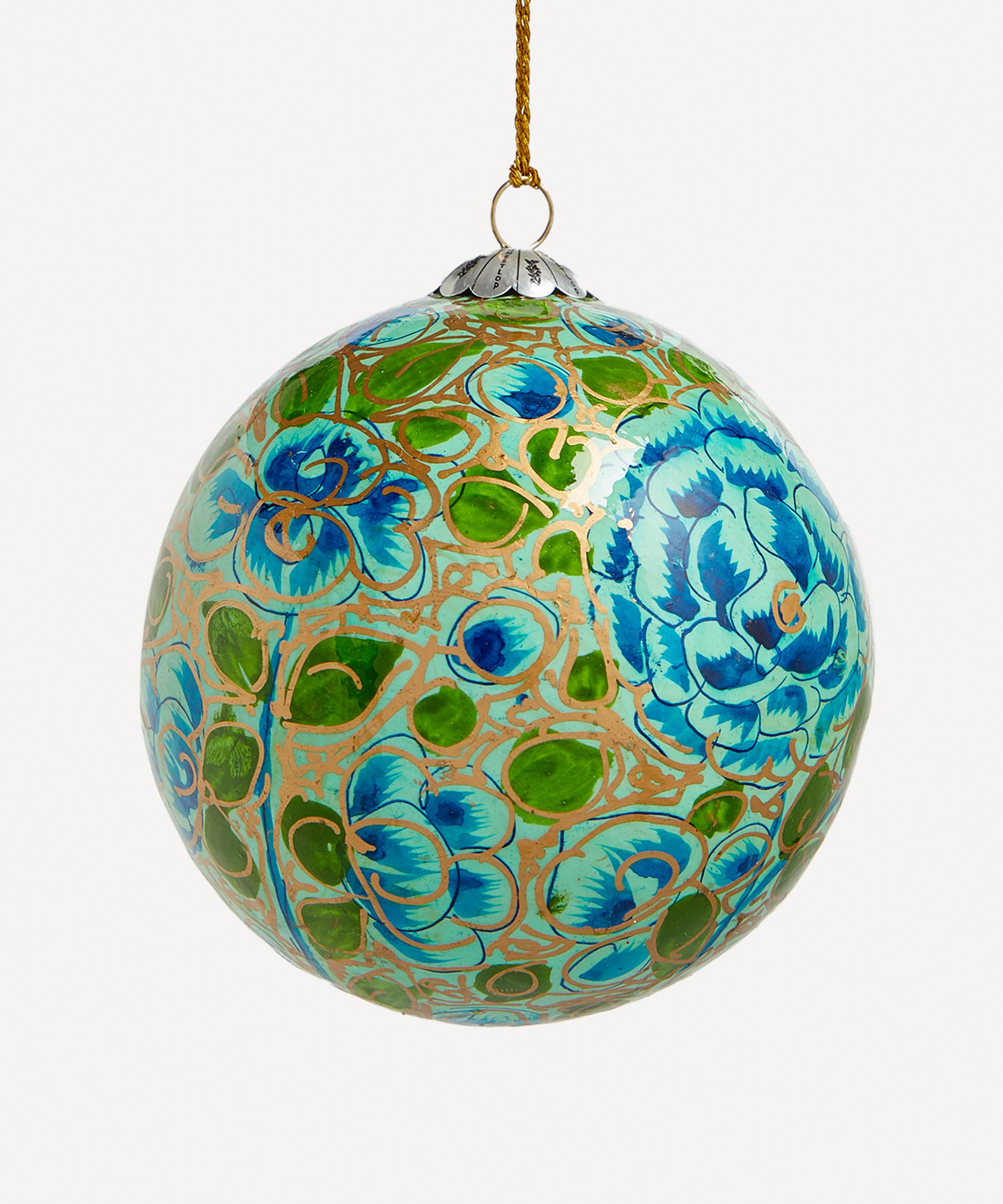 Christmas - Sea Greens Paper Bauble image number 0