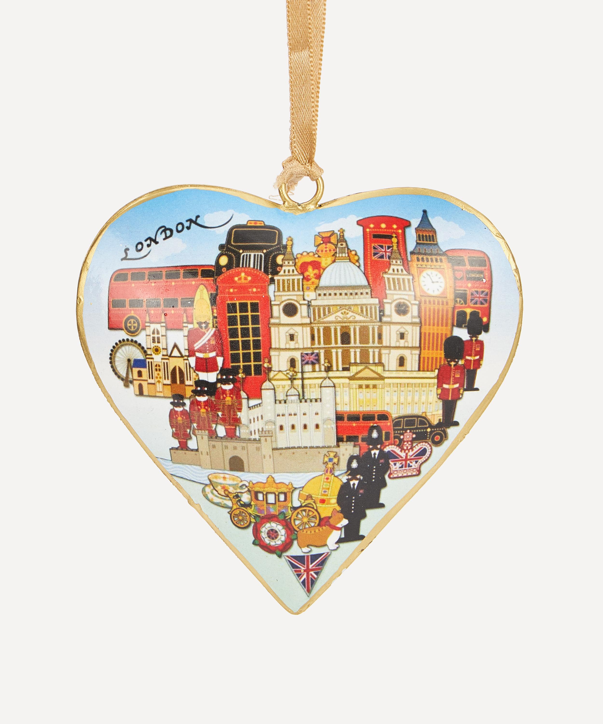 Tinker Taylor - London Landmarks Tin Heart Tree Decoration image number 0