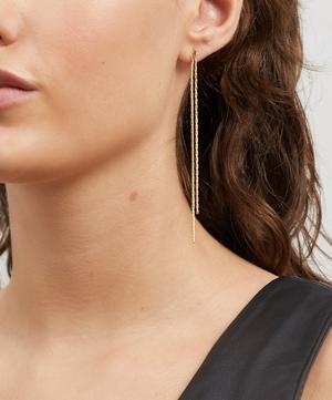 Anissa Kermiche - Gold-Plated Two Line Tassel Drop Earrings image number 1