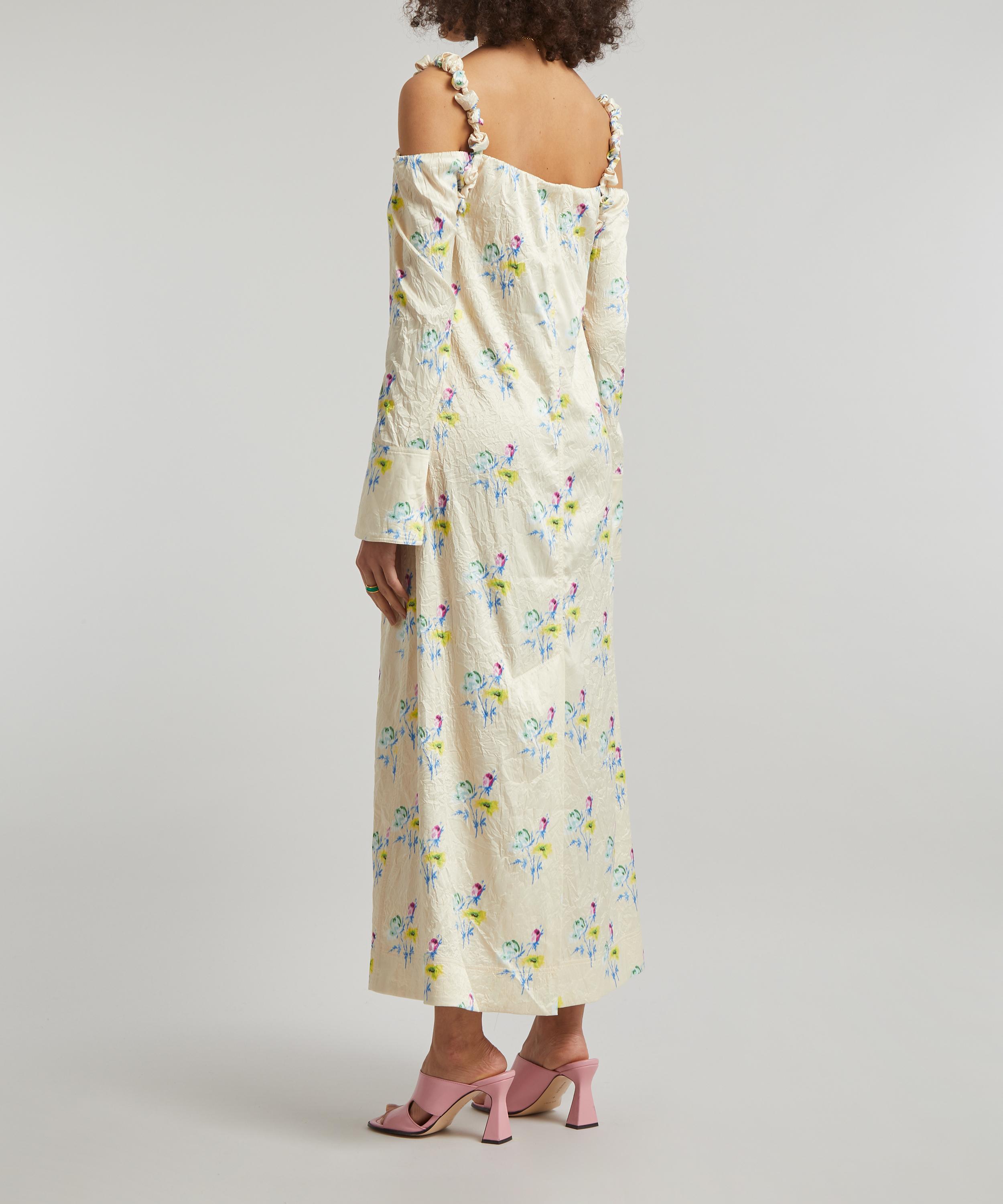 Ganni Crinkled Satin Maxi Dress | Liberty