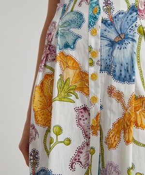 Hayley Menzies - Carmen Cotton Maxi-Dress image number 4