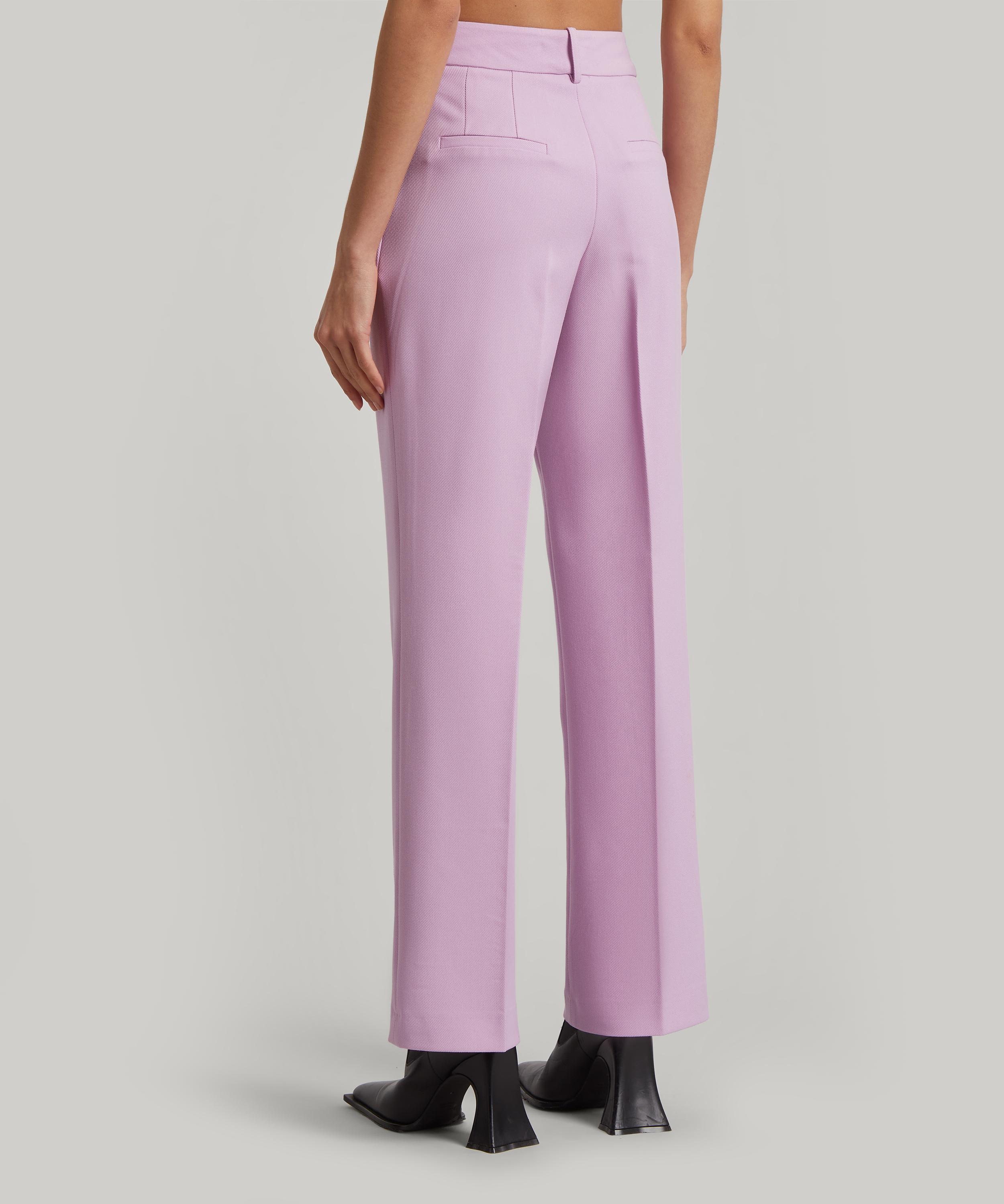 ICE Women's Tapered Leg Smart Tailored Office Trousers Pants Mauve Oatmeal Size  4-18 (4) : : Clothing, Shoes & Accessories