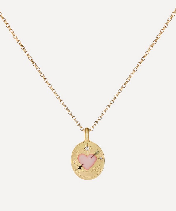 Cece Jewellery - 18ct Gold The Love Me Forever Diamond Pendant Necklace image number null