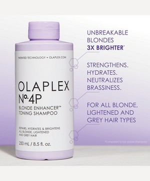 OLAPLEX - No.4P Blonde Enhancer Toning Shampoo 250ml image number 4