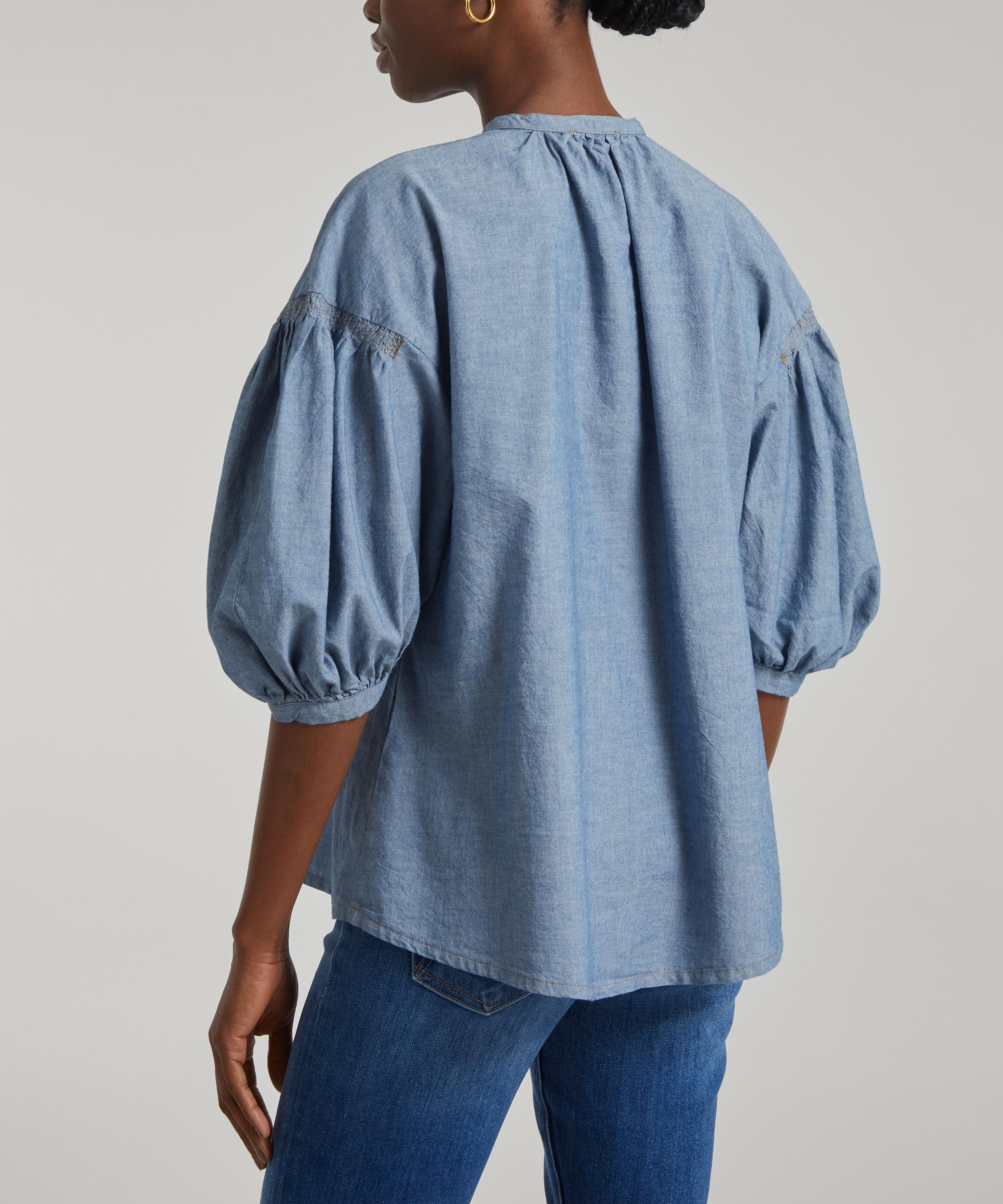 通販 送料無料  Artista Sessùn Puff-Sleeve Liberty | Blouse シャツ/ブラウス(長袖/七分)