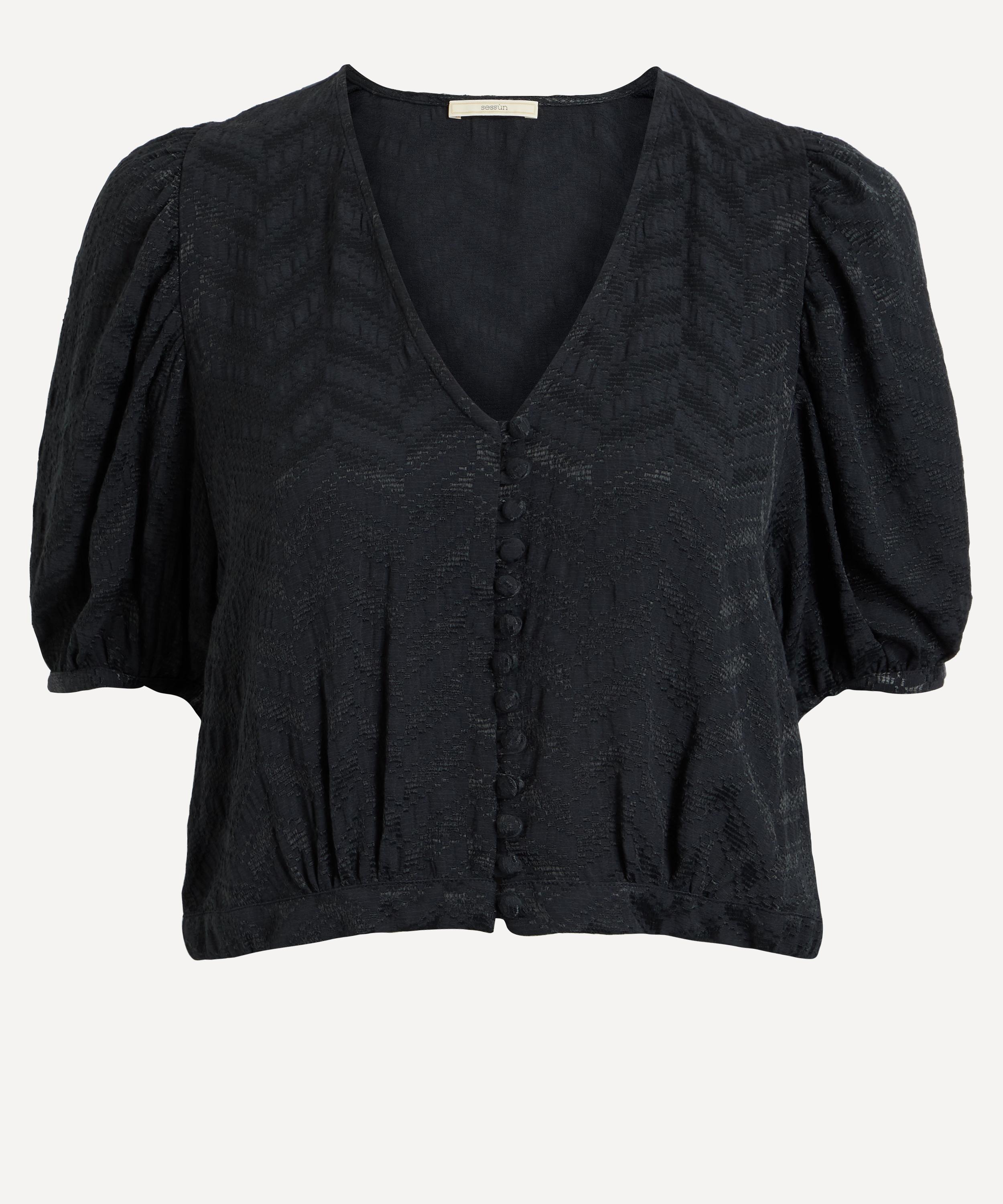 Sessùn - Borromeo Button Short-Sleeve Top image number 0