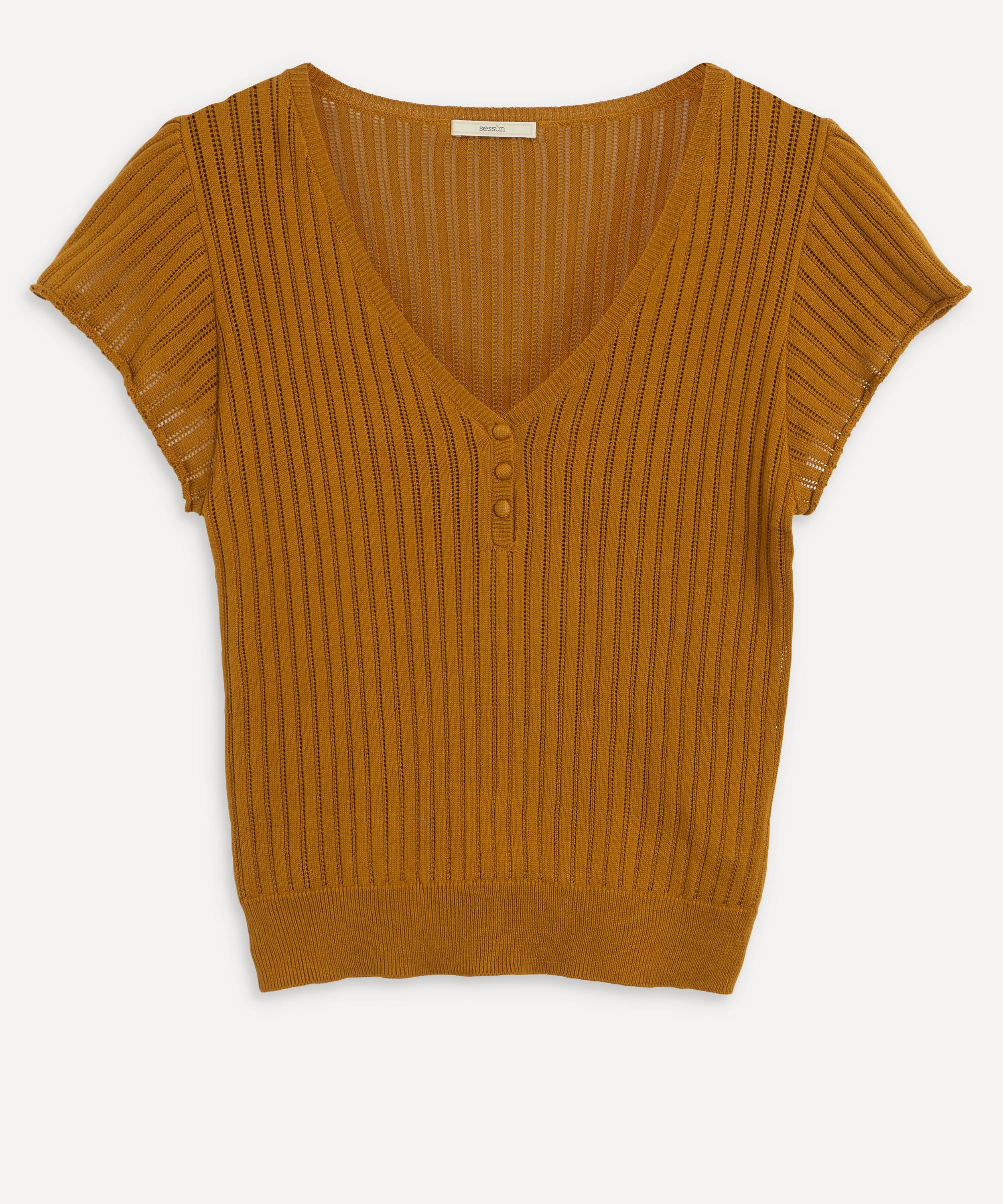 Sessùn Pilha Knitted Short-Sleeve Top | Liberty