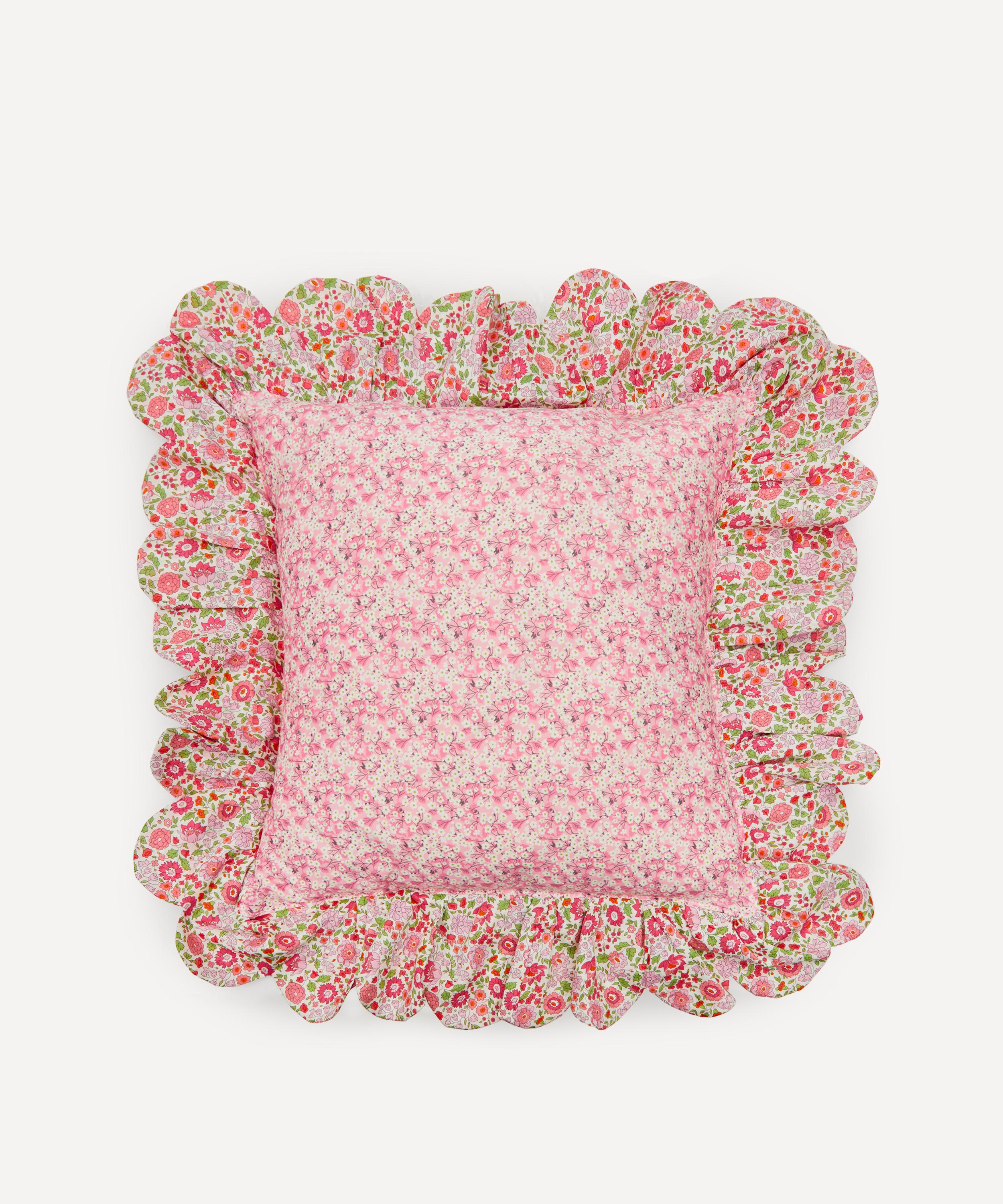 Coco & Wolf D’Anjo and Mitsi Valeria Scallop Frill Edge Square Cushion