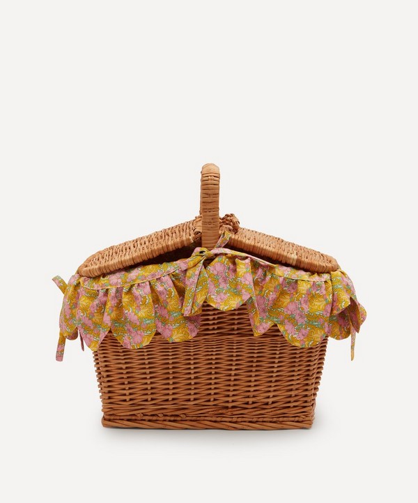 Coco & Wolf - Clementina Rectangle Wicker Picnic Basket image number null