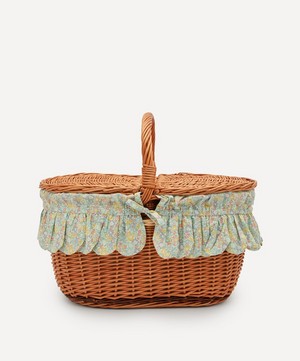 Coco & Wolf - Michelle Pistachio Oval Wicker Picnic Basket image number 2