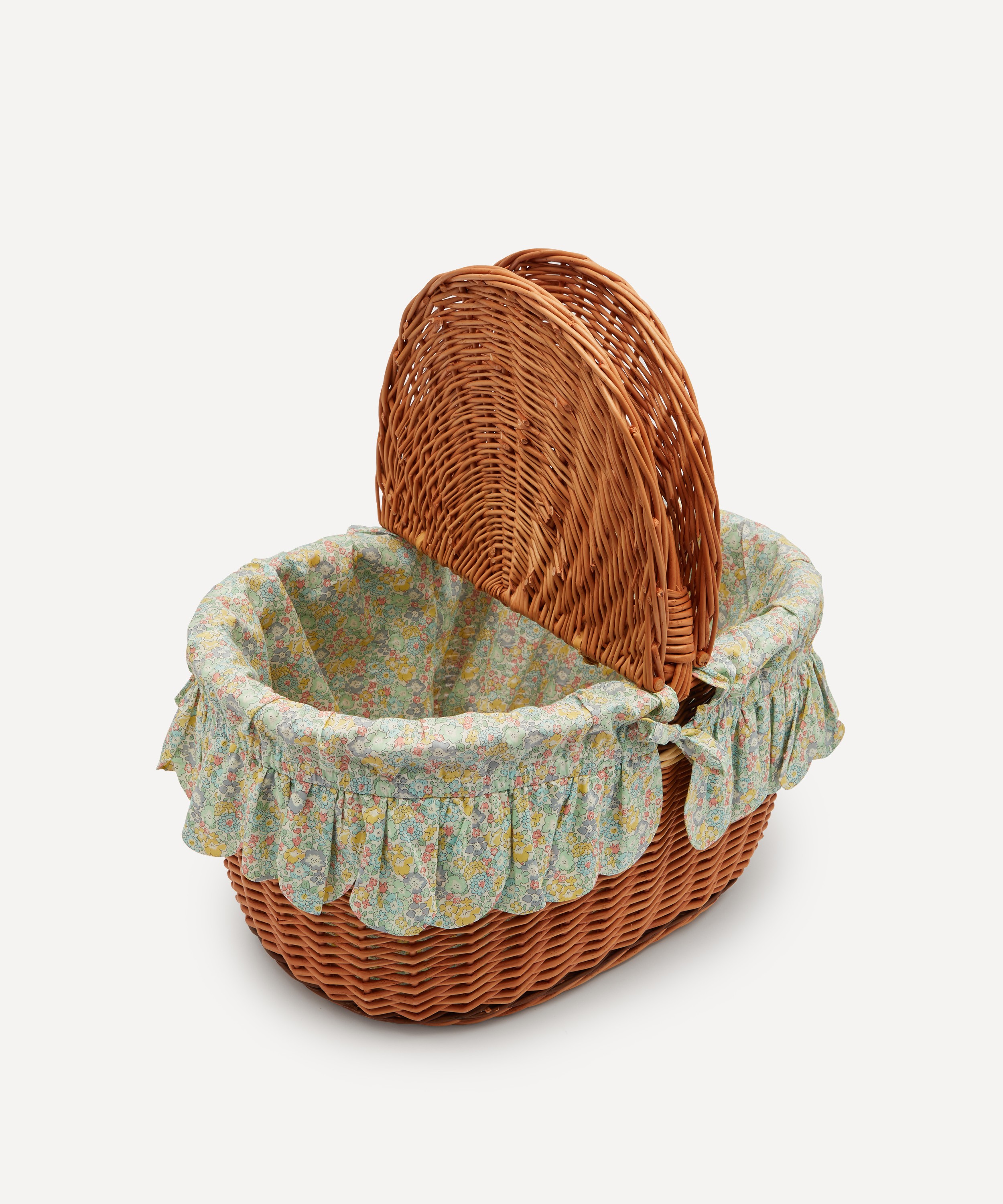 Coco & Wolf - Michelle Pistachio Oval Wicker Picnic Basket image number 3