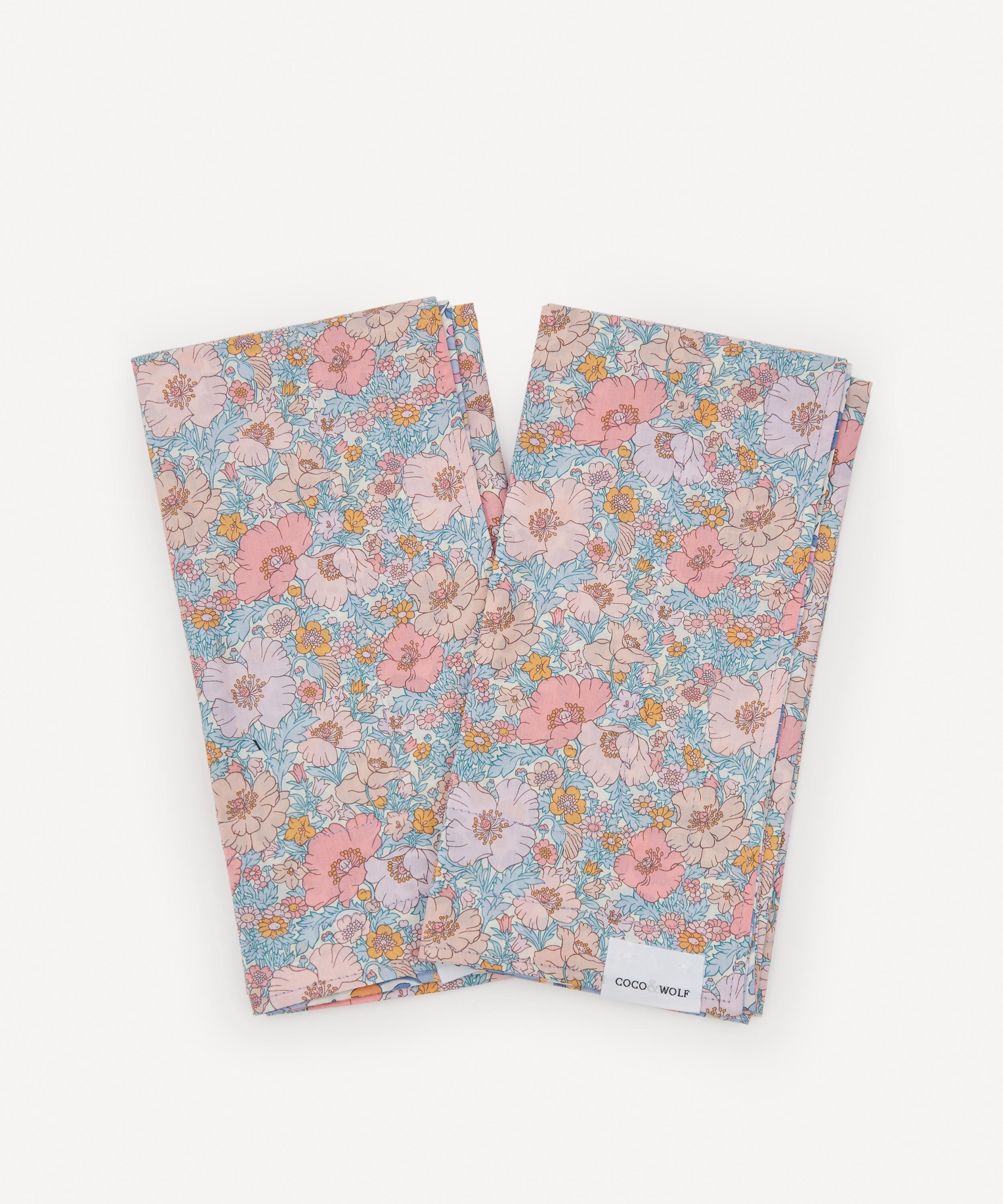 Coco & Wolf - Meadow Song and Betsy Lavender Stitch Edge Napkins Set of Two image number 0