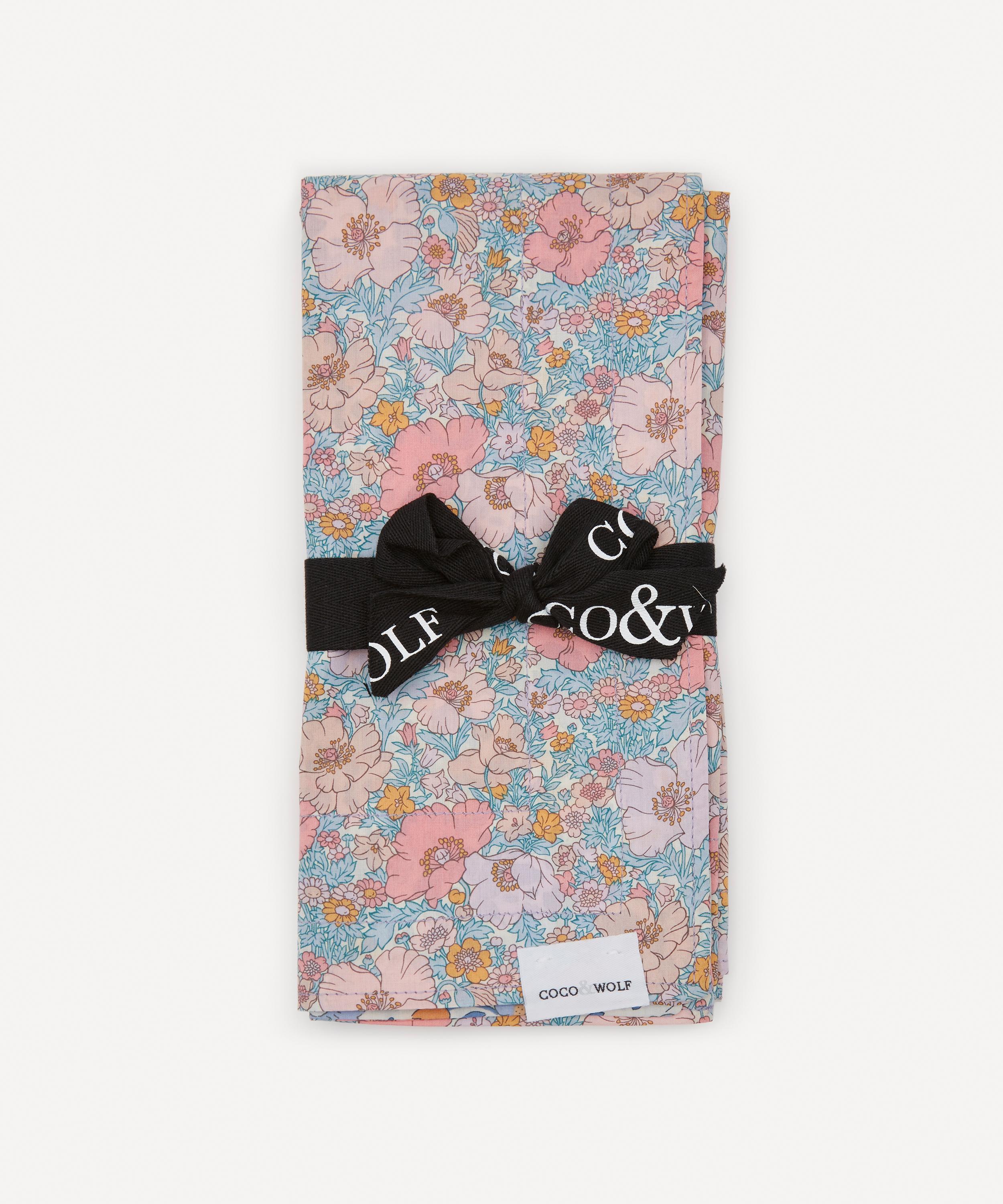 Coco & Wolf - Meadow Song and Betsy Lavender Stitch Edge Napkins Set of Two image number 4