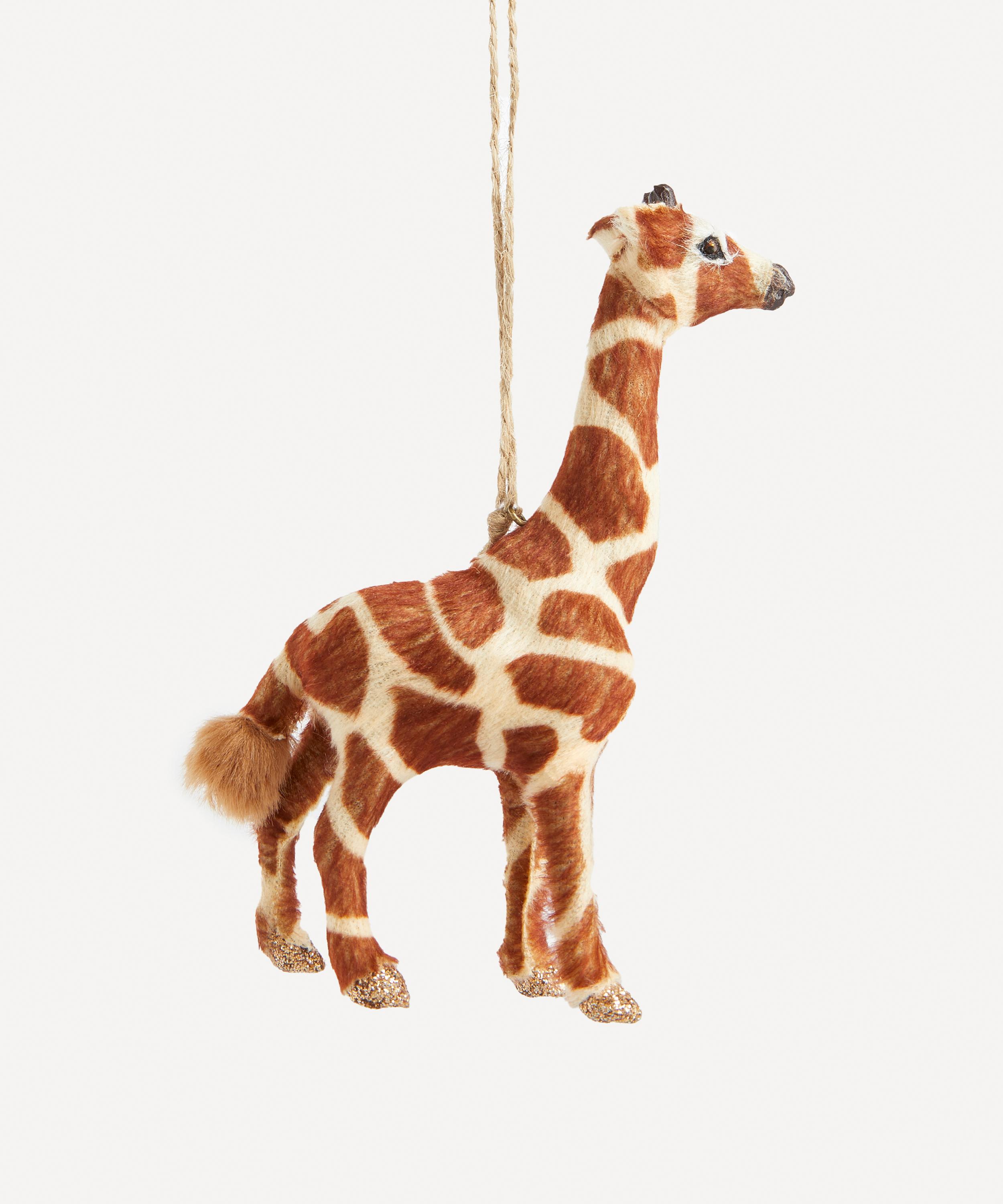 Christmas - Faux Fur Giraffe Ornament image number 0