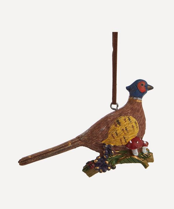 Christmas - Pheasant on Twig Ornament image number null