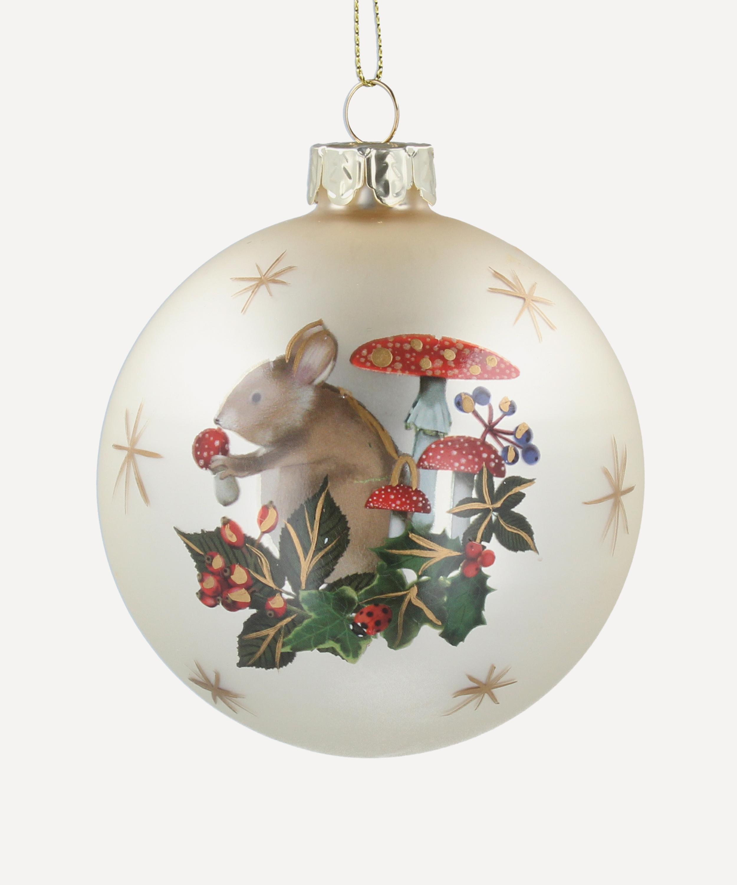 Christmas - Glass Mouse and Toadstool Bauble image number 0