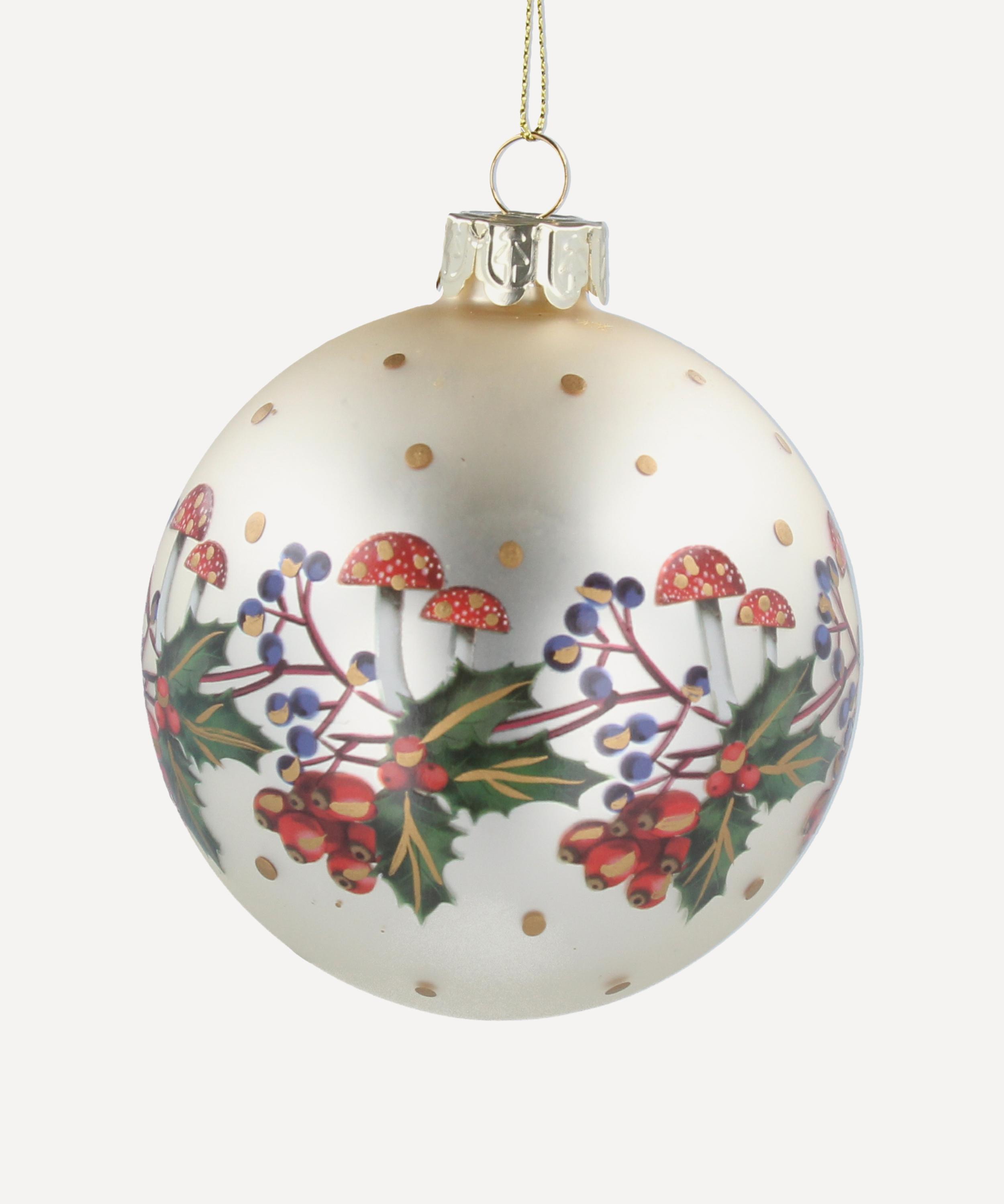 Christmas - Glass Toadstool Bauble image number 0