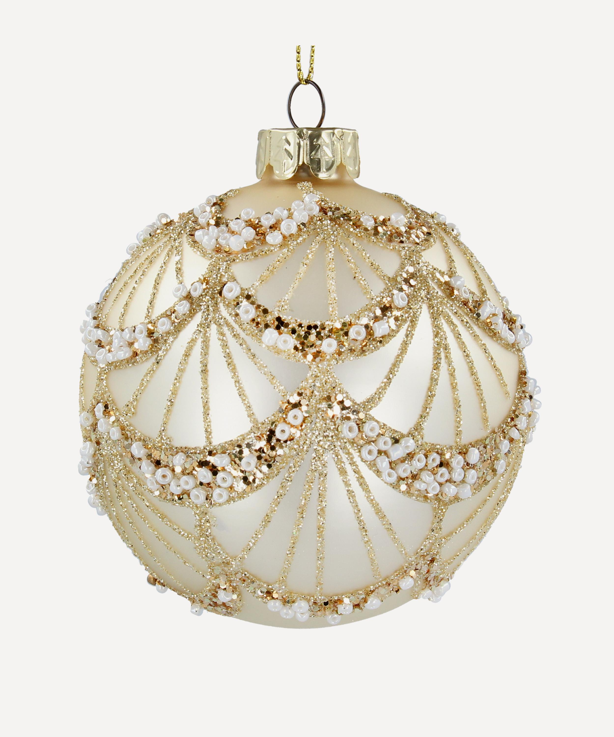 Christmas - Glass Beaded Bauble image number 0