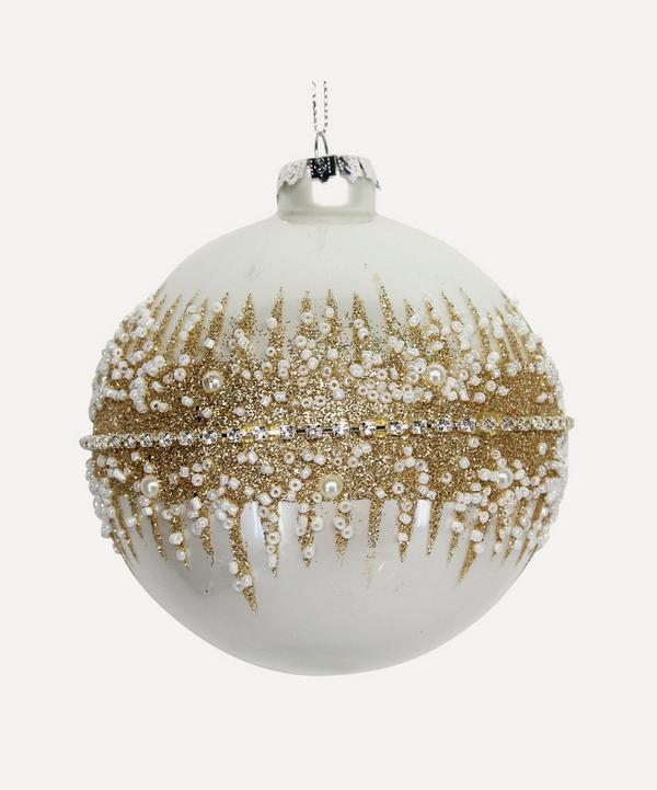Christmas - Glass Spiky Beaded Bauble image number null