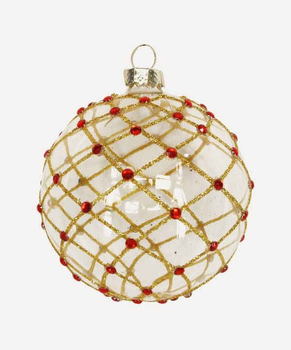 Christmas - Glitter Grid Bauble
