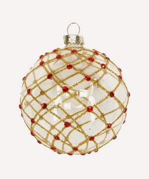 Christmas - Glitter Grid Bauble image number 0