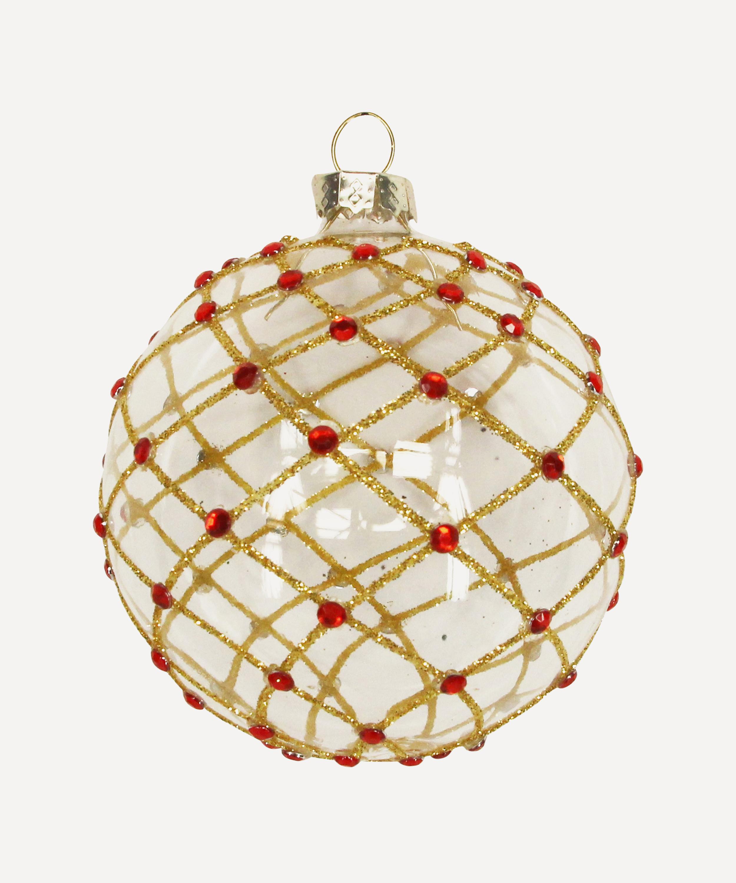 Christmas - Glitter Grid Bauble image number 0