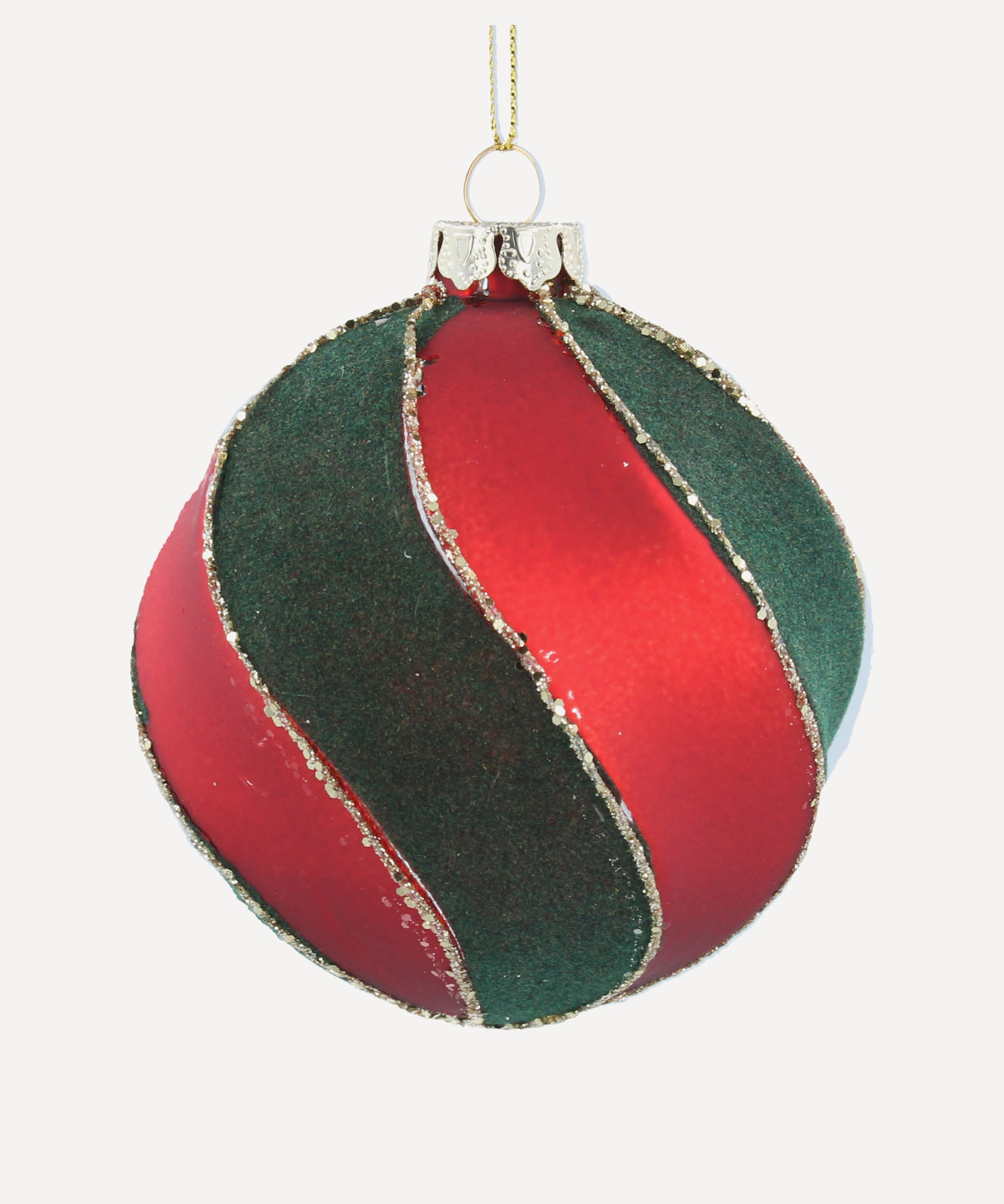 Christmas - Glass Spiral Bauble image number 0