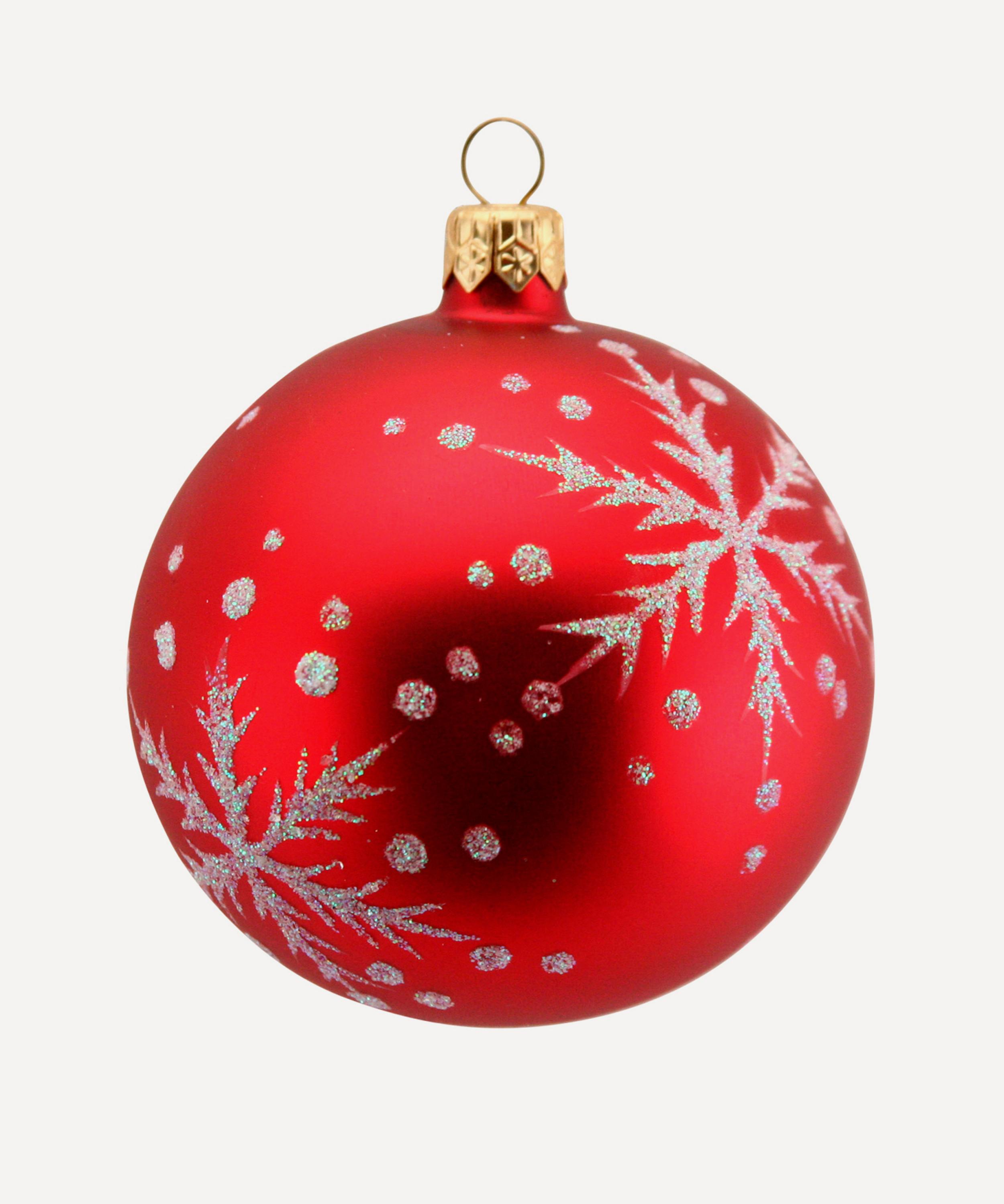 Christmas - Glass Snowflake Bauble image number 0