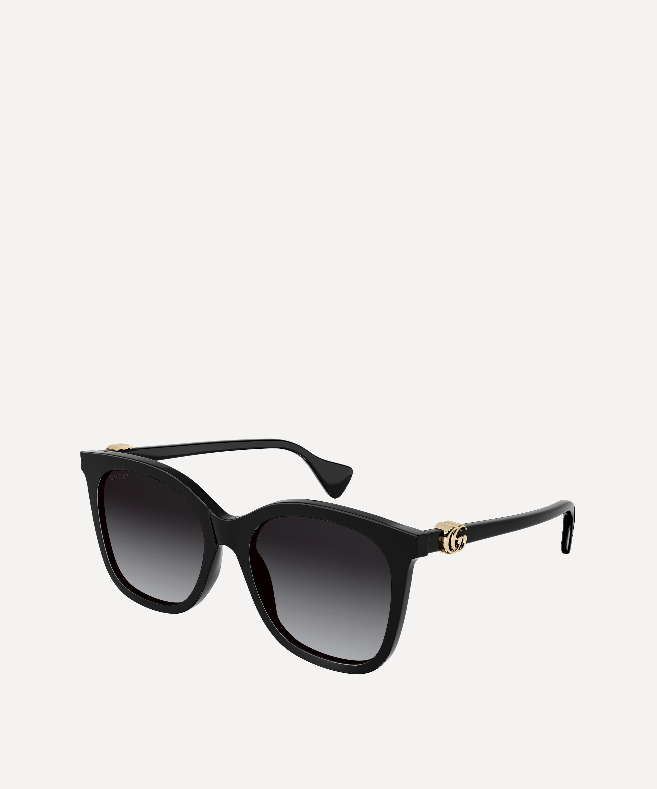 Oversized square-frame acetate sunglasses