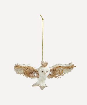 Christmas - Diamanté Owl Ornament image number 0