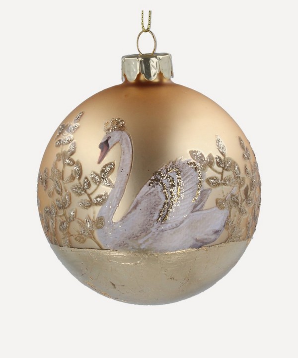 Christmas - Glass Swan Bauble image number null