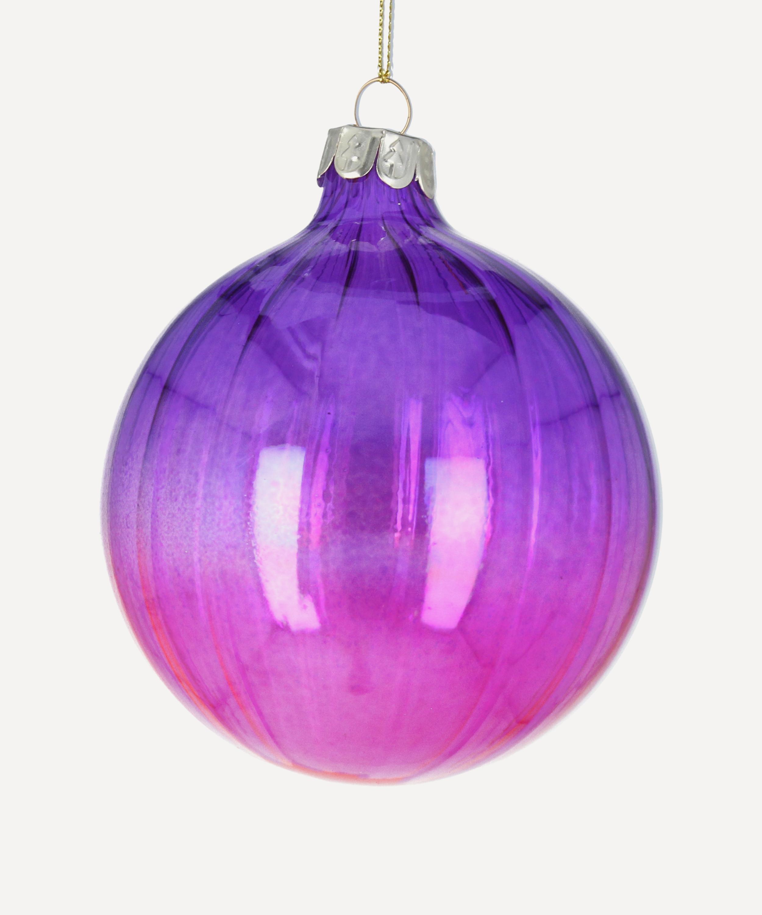 Christmas - Glass Two-Tone Bauble image number 0