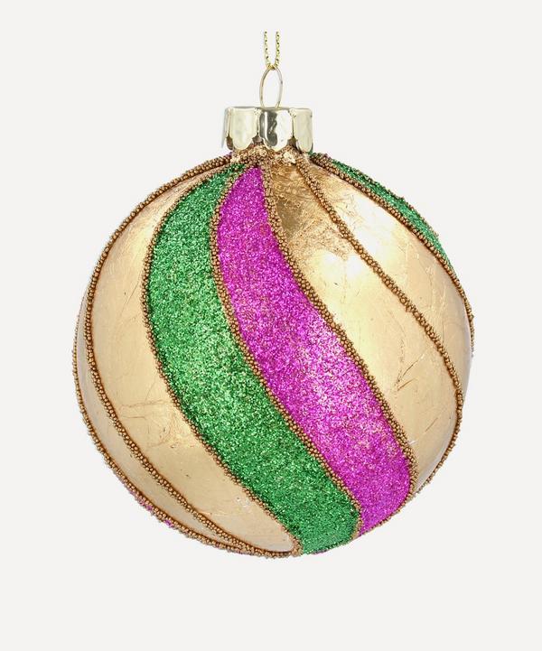Christmas - Glass Spiral Bauble image number null