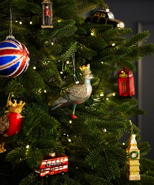 Christmas - Glass Pigeon Ornament image number 1
