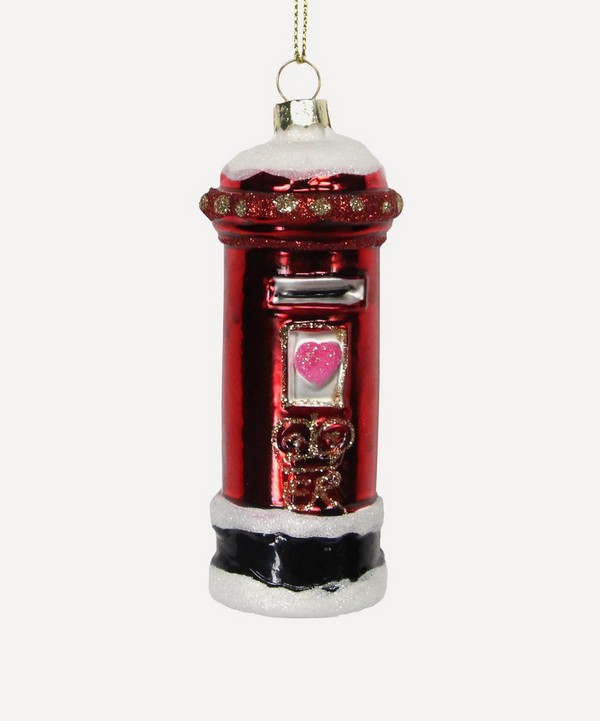 Christmas - Glass Post Box Ornament image number null