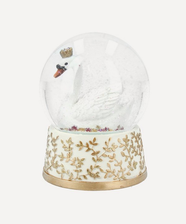 Christmas - Musical Swan Snow Globe Decoration image number null