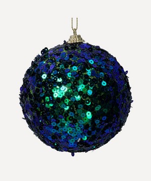 Christmas - Peacock Sequin Bauble image number 0