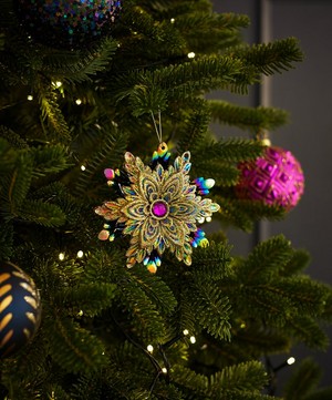 Christmas - Peacock Layered Snowflake Ornament image number 1