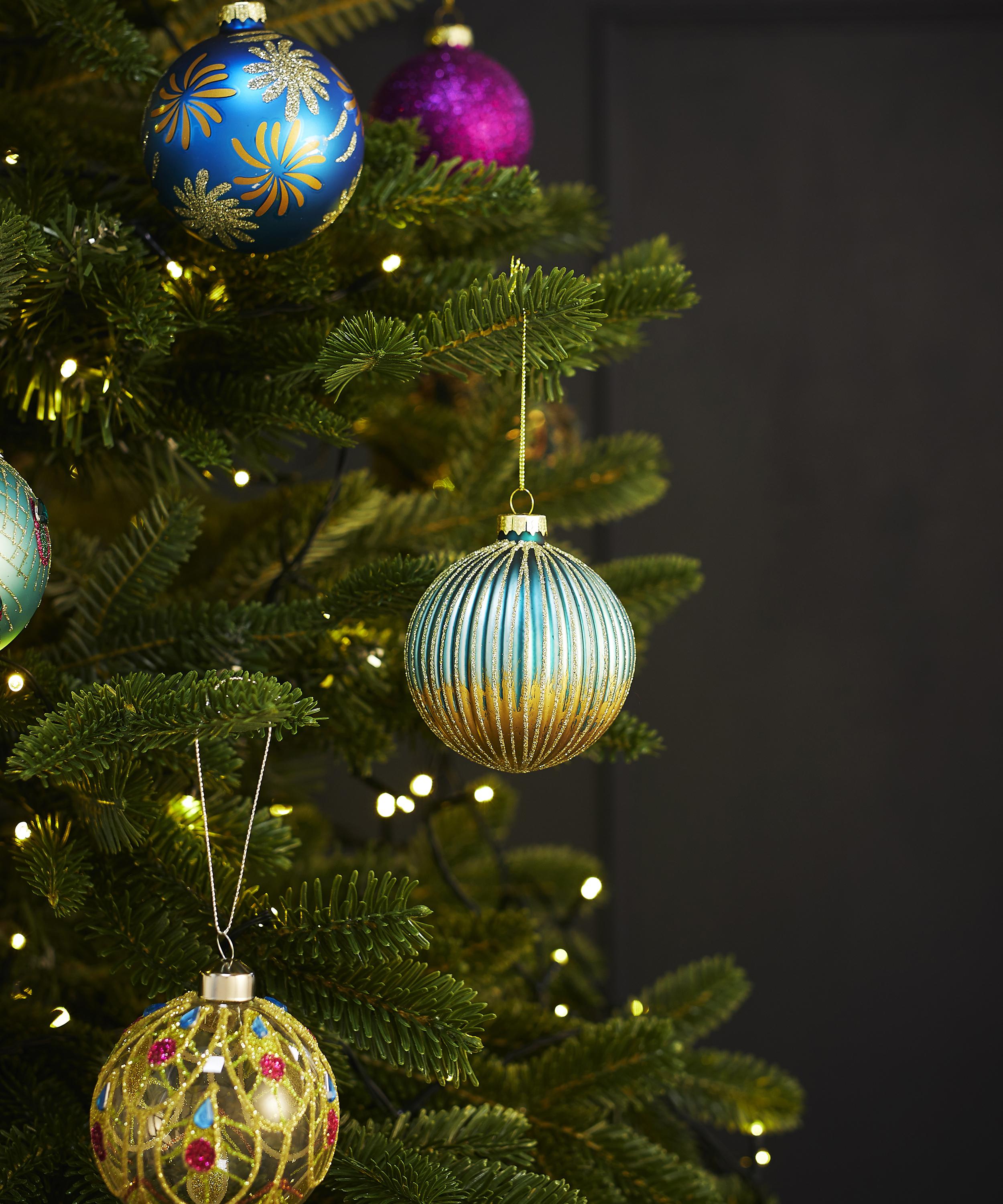 Christmas - Glass Two-Tone Bauble image number 1